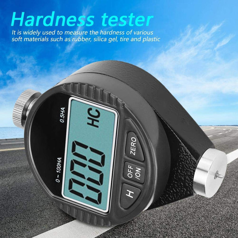 [Australia - AusPower] - Digital Hardness Tester Meter 0-100° Measuring Range 0.1° Accuracy A Type Rubber Tire Durometer Shore Type LCD Display Durometer Meter Rubber Hardness Tester 