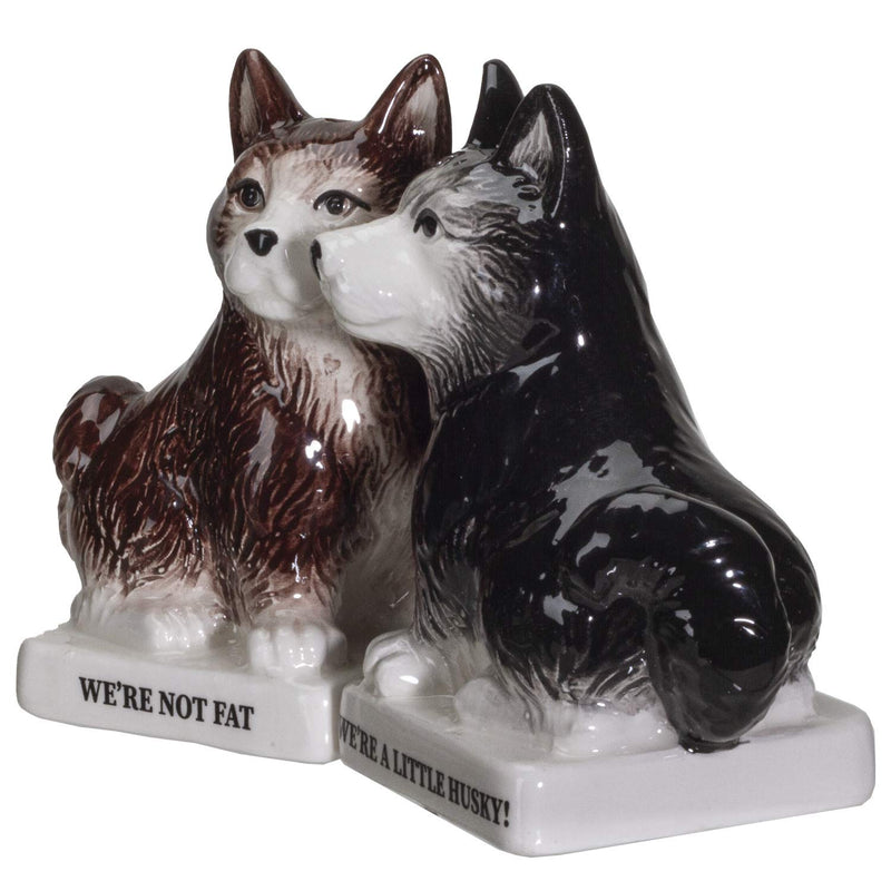 [Australia - AusPower] - Pacific Giftware were Not Fat Huskies Ceramic Salt and Pepper Shakers Set 