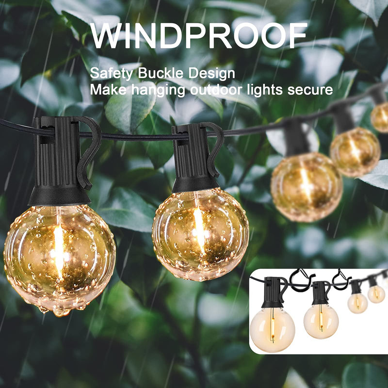 [Australia - AusPower] - ADIIL 20 PCS Q Hanger Hooks with Safety Buckle, Windproof Screw Hooks for Hanging Outdoor String Lights, Ceiling Hooks for Hanging Plants, Christmas Lights & Patio Lights, 2.2 Inches, Black 