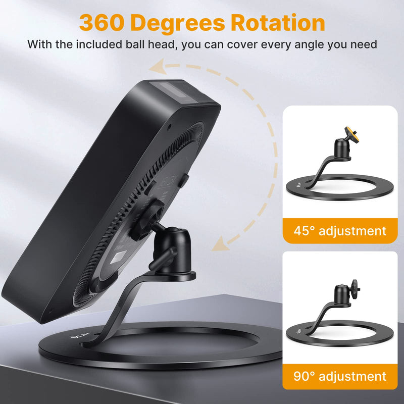 [Australia - AusPower] - Aluminum Desktop Projector Stand w Ballhead Angle Adjustment, JUSMO Table Projector Stand Adjustable Tilt for Nebula, XGIMI, VANKYO, BenQ, PVO, TMY, AuKing and Most LCD/DLP Video Projectors 
