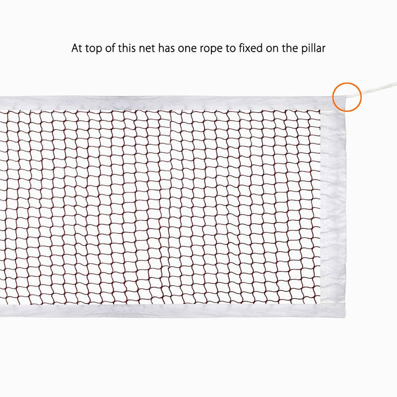 [Australia - AusPower] - NKTM Outdoor Badminton Tournament Net for Garden Schoolyard Backyard (20 FT x 2.5 FT) Red 20 FT x 2.5 FT 