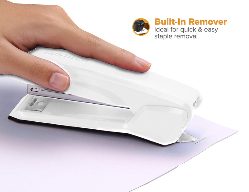 [Australia - AusPower] - Bostithc Ascend 3 in 1 Stapler, Integrated Remover, 420 Staples Included, 20 Sheet Capacity, White 