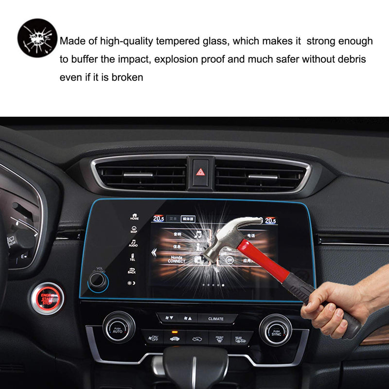 [Australia - AusPower] - 2017-2022 CRV EX EX-L Touring 7 Inch Car Navigation Screen Protector, HiMoliwa Scratch-Resistant Ultra HD in-Dash Clear Tempered Glass Screen 9H Hardness 0.33mm 