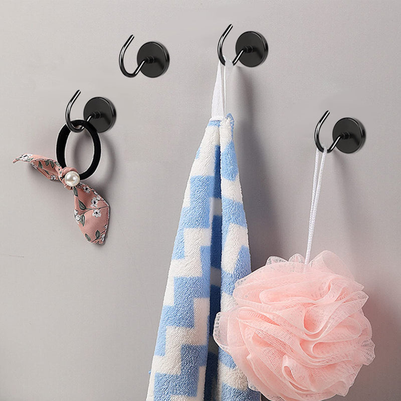 [Australia - AusPower] - 110LBS Strong Magnetic Hooks Heavy Duty, Magnets with Hooks, Magnet Hooks for Hanging, Magnetic Hook for Curtain, Home, Kitchen, Workplace (10 Pack) 110LBS-10pack 