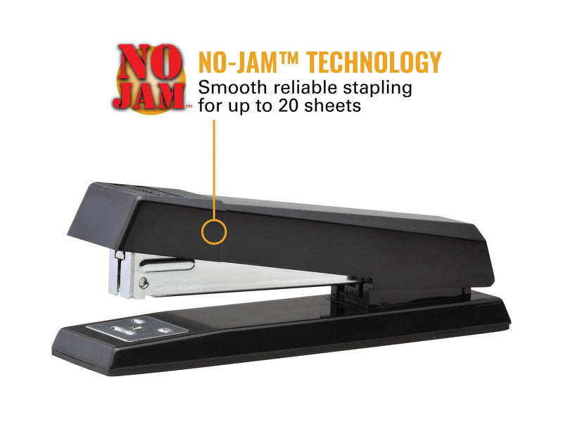 [Australia - AusPower] - Bostitch No-Jam Premium Desktop Stapler, Full-Strip, Black (B660-BLACK), Full Strip 