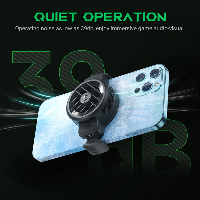 [Australia - AusPower] - Black Shark Phone Cooler FunCooler 3, Mobile Phone Cooling Fan Lightweight Quiet Cellphone Radiator for 2.71-3.34 inches iPhone/Android Gaming 3 Lite Cooler 