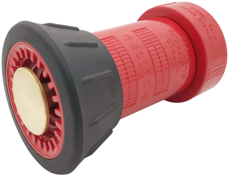 [Australia - AusPower] - RosyOcean Fire Hose Nozzle 1-1/2 Inch NST/NH Thermoplastic Fire Equipment Industial Heavey Duty Spray Jet Fog Nozzle 1.5"NH/NST 