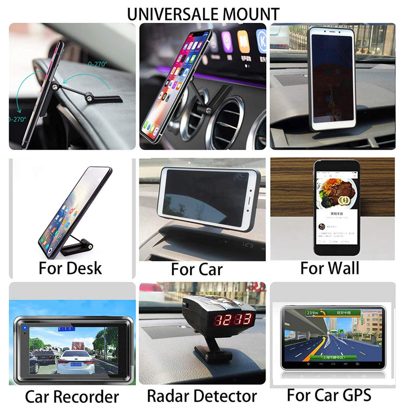 [Australia - AusPower] - Sancore Car Phone Mount Magnetic, Foldable Phone Holder for Car Dashboard, Metal Phone Cradle Compatible with iPhone 12 Pro 11,Galaxy S20/ S21 Radar Laser Detector Car Camera Recorder Mount 