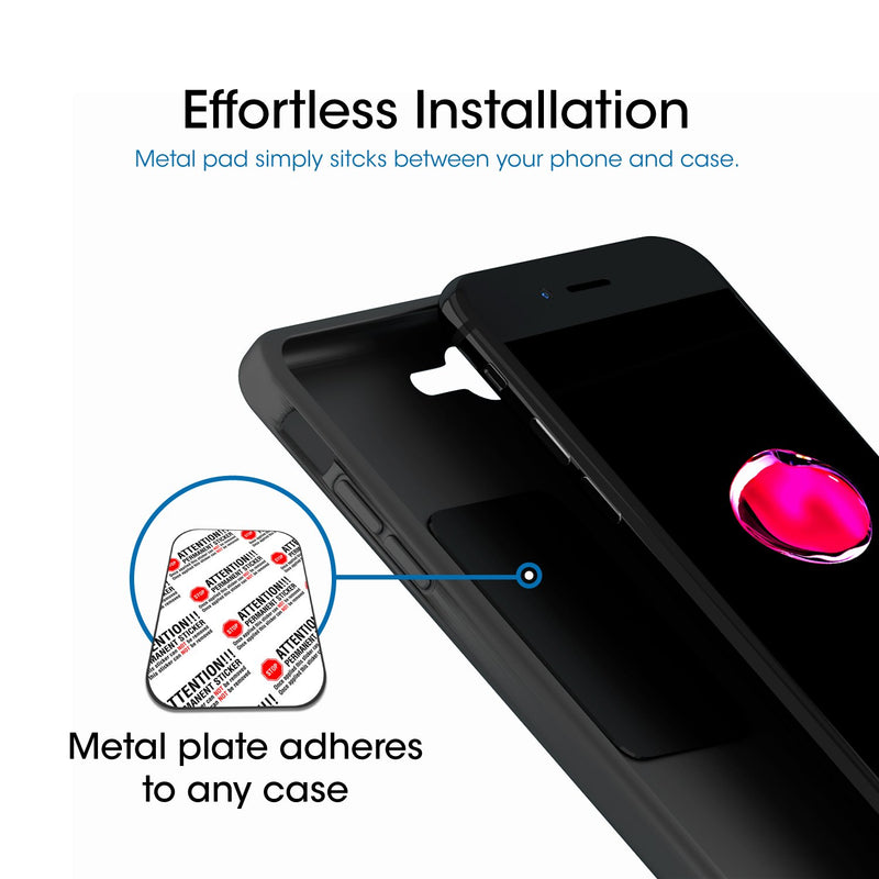 [Australia - AusPower] - TechMatte Magnetic Car Phone Mount (2-Pack) - Universal Air Vent Magnetic Phone Mount Holder (2-Pack, Black) 