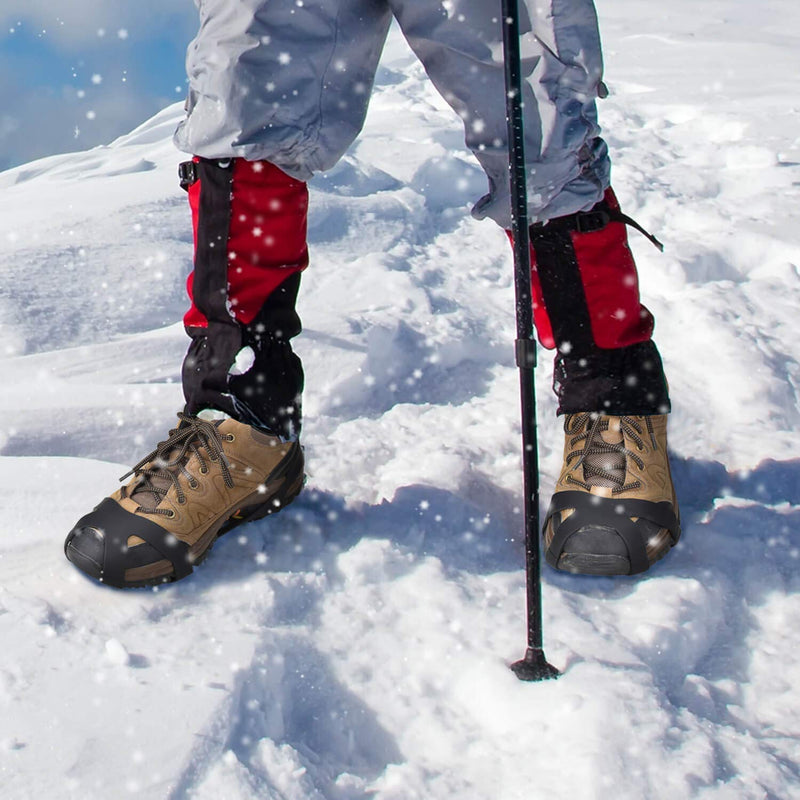 [Australia - AusPower] - Aliglow Ice Snow Grips Over Shoe/Boot Traction Cleat Spikes Anti Slip Footwear 