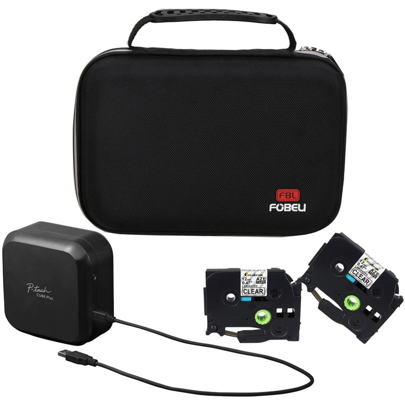 [Australia - AusPower] - FBLFOBELI Hard Storage Case Compatible with Brother P-Touch Cube Plus PT-P710BT Versatile Wireless Label Maker Travel Case (Case Only) 