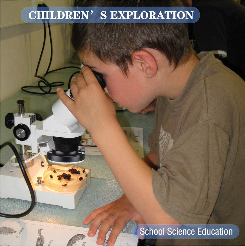 [Australia - AusPower] - Light Microscope Led Ring Illuminator,Adjustable 144 LED Ring Light Illuminator for Stereo Microscope (White) White 