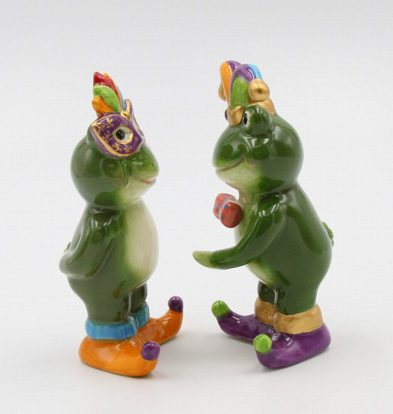 [Australia - AusPower] - Cosmos Gifts Mardi Gras Frogs Salt and Pepper, Multicolored 