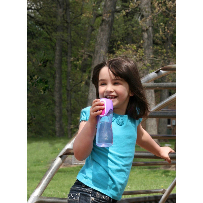 [Australia - AusPower] - Contigo AUTOSEAL Trekker Kids Water Bottles, 14 oz, Cherry Blossom & Amethyst, 2-Pack 