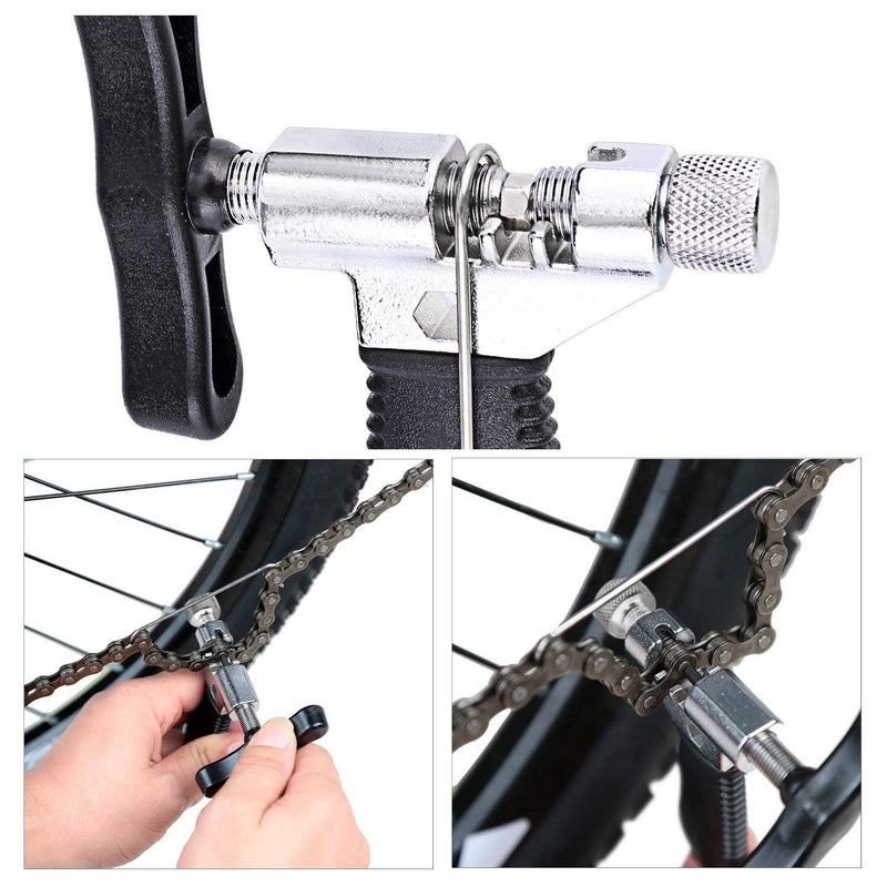 [Australia - AusPower] - Oumers Bike Link Plier+Chain Breaker Splitter+6 Pairs Bicycle Missing Link, Chain Plier Quick Link Opener Remover Plier for 6/7/8/9/10 Speed Chains Repair | Professional Bike Chain Repair Tool Kit 