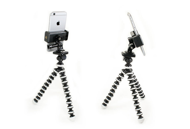 [Australia - AusPower] - Livestream Gear - Flexible Tripod with Rotatable Smartphone Clamp. Use for Video Recording, or Live Streaming on Periscope/Meerkat. Operable with Any Phone, or Use with GoPro Camera. 