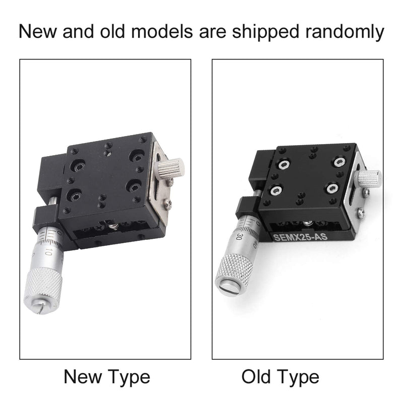 [Australia - AusPower] - X Linear Stage, Keenso SEMX25-AS Micrometer Manual Precision Linear Translation Stage Displacement Trimming Bearing Sliding Table Cross Roller Guide X Axis 25x25mm Platform 