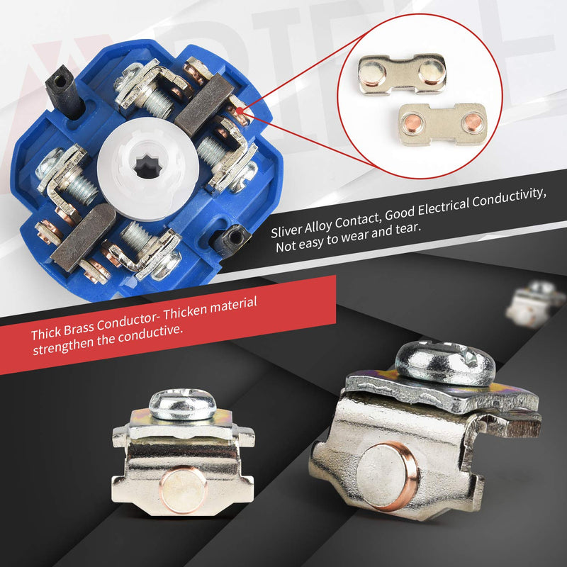 [Australia - AusPower] - APIELE Changeover Selector Switch 32A 3 Position 12 Terminals Poles 440V Universal Rotary Cam Selector 32A 12 Terminals 