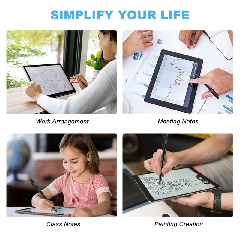 [Australia - AusPower] - NibtouTech NBT08 EMR Stylus with Digital Eraser, 4096 Pressure-Sensitivity, Palm Rejection, Matches Most Samsung Tablet/Remarkable Tablet. 