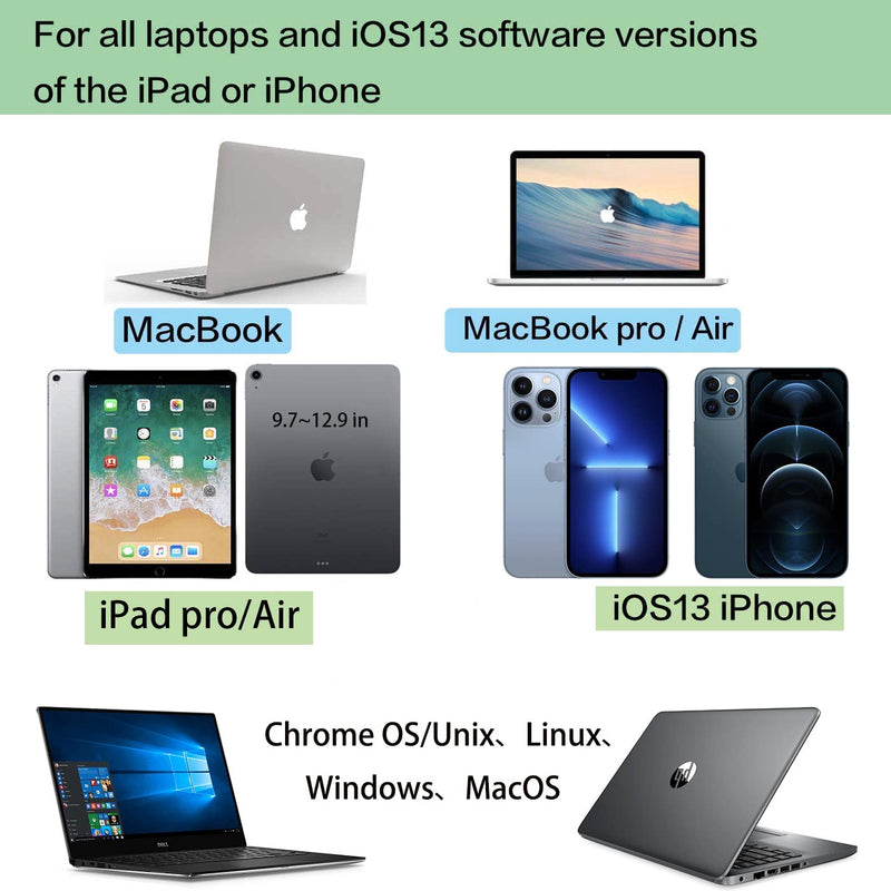 [Australia - AusPower] - Rechargeable Bluetooth Mouse for Laptop iPad Pro iPad Air MacBook Pro MacBook Air Wireless Mouse for Laptop Mac MacBook Chromebook Win8/10 silver 