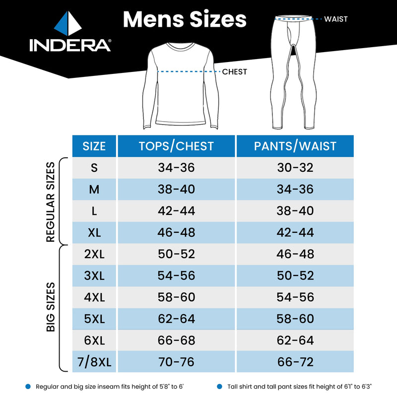 [Australia - AusPower] - Indera Men's Traditional Long Johns Thermal Underwear Pant Small Heather Grey 
