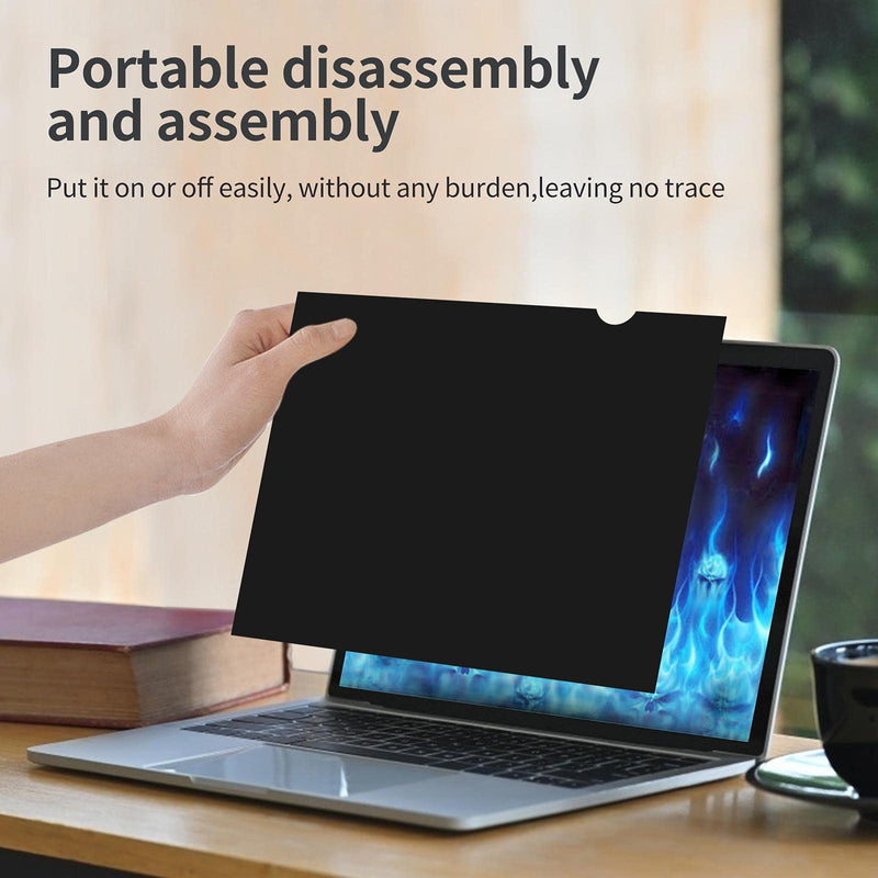 [Australia - AusPower] - JTS 14 Inch Laptop Privacy Screen Filter for 16:9 Widescreen Display - Computer Monitor Privacy and Anti-Glare Protecto,Black(12344) 