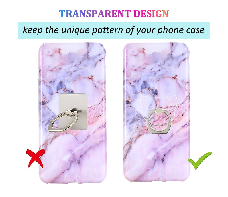 [Australia - AusPower] - Transparent Cat Cell Phone Ring Holder Kickstand,360 Rotation Clear Cat Cell Phone Finger Ring Grip Stand for Phones,Pad 