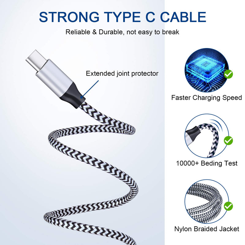 [Australia - AusPower] - USB C Wall Charger, USB C to USB C Cable 6FT, SIXSIM PD 20W USB C Power Adapter Fast Charging Block with 60W Type C Cable for Samsung Galaxy S22 Ultra 5G S22+ S21 FE S20 Ultra 5G S10 S9 S8 Plus Note20 white 