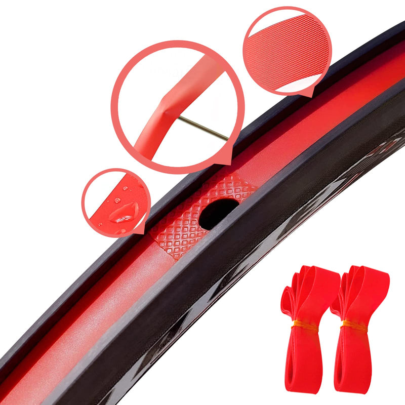 [Australia - AusPower] - Bike Inner Tube 700X38C/35C/40C/43C with Rim Strip - Schrader Valve A/V 48L 48MM - 2 Pack 