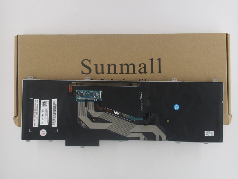 [Australia - AusPower] - SUNMALL Keyboard Replacement with Pointer and Backlight for Latitude 15 5000 E5540 Series Laptop Black US Layout 