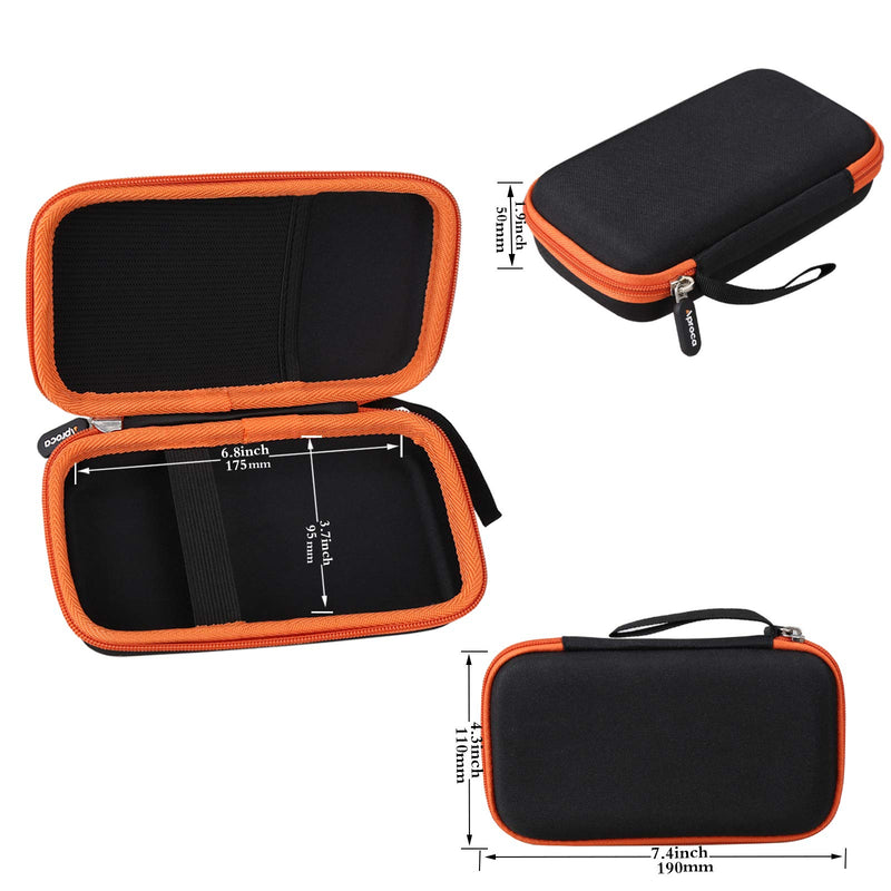 [Australia - AusPower] - Aproca Hard Storage Travel Case, for Calculated Industries 4080 4065 Construction Master Pro Calculator Black-orange zipper 