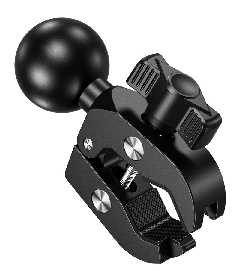 [Australia - AusPower] - BRCOVAN Aluminum Alloy Handlebar Clamp Mount Base with 1.5'' TPU Ball for Rails 0.5'' to 2'' in Diameter, Compatible with RAM Mounts C Size 1.5 Inch Ball Double Socket Arm 