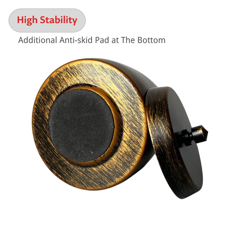 [Australia - AusPower] - WUSIFIE Ashtray with Lid for Cigarette - Iron Outdoor Ash Tray Sets, Ashtrays for Cigarettes Outdoor, Windproof Smokeless Odorless Large Ash Tray for Home Office Outdoor Balcony 
