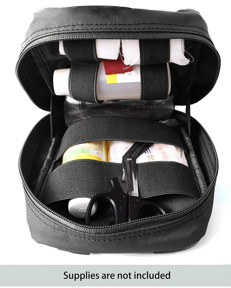 [Australia - AusPower] - GHFY First Aid Pouch EMT IFAK Medical Pouch, Tactical MOLLE Utility Pouch Black 