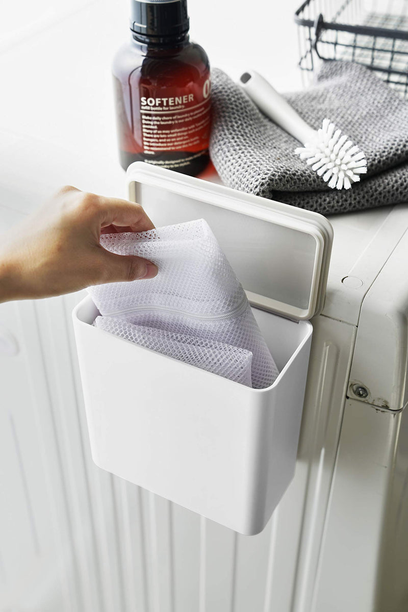 [Australia - AusPower] - Yamazaki Home Plate Magnetic Detergent Pod Container closet storage and organization systems, One Size, White 