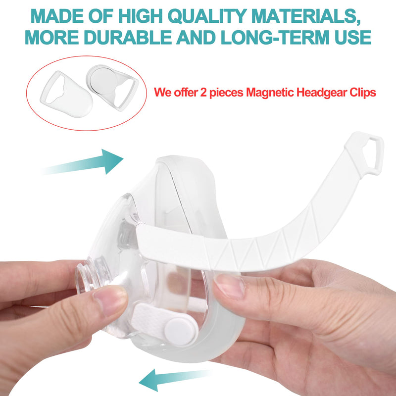 [Australia - AusPower] - Frame Supplies Compatible with AirFit F20 Frame,Frame and Headgear Clips Compatible with AirFit F20,Package Included 1 Piece Frame,2 Pieces Headgear Clips and 2 Pieces Strap Covers 