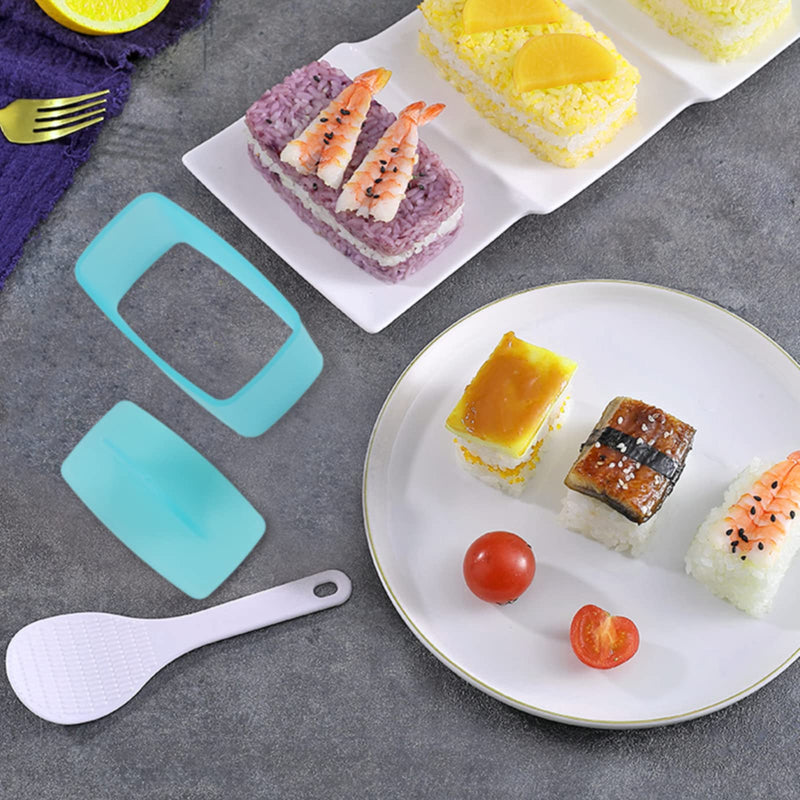 [Australia - AusPower] - Non Stick Musubi Maker Press, Non Toxic Onigiri Sushi Rice Mold, Spams Musubi Luncheon Meat Maker Mold with Small Rice Paddle (1 Pack) 1 
