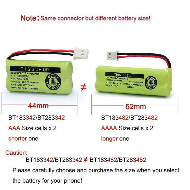 [Australia - AusPower] - 4 Pack BT183342 BT166342 BT162342 Phone Battery with 20PCS AA Rechargeable Batteries for Solar Lights 