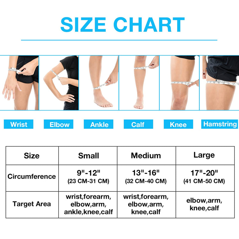 [Australia - AusPower] - Luguiic Knee & Elbow Ice Pack Cold Compression Sleeve Reusable for Injury - Flexible Cold Wrap for Pain and Injuries of Knee Elbow Ankle Calf for Meniscus, ACL, MCL, Bursitis Pain Relief Medium 