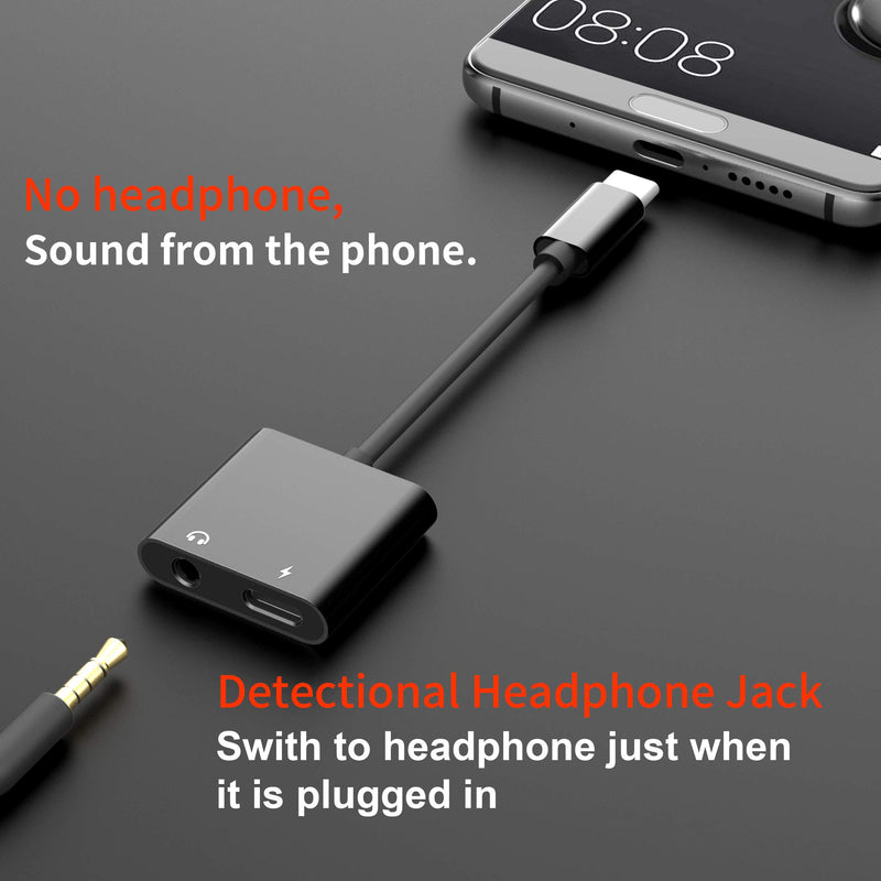 [Australia - AusPower] - USB C to 3.5mm Headphone Jack Adapter,60w Fast Charge,ivoros Type-C Audio Earphone Aux Converter,Work for iPad Pro/Air 4/mini6,Google Pixel 6/5/4/3/2 XL,Samsung Galaxy S21/S20/Ultra/Note 20/10+Plus 