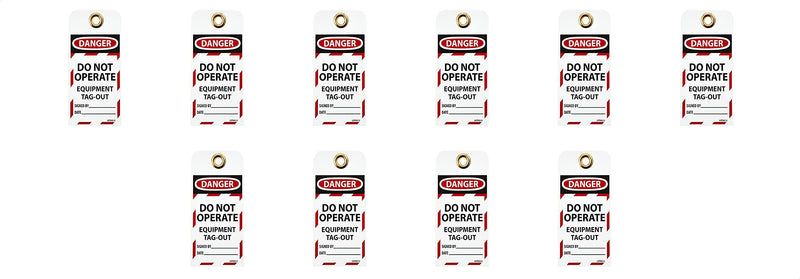 [Australia - AusPower] - AmazonCommercial Lockout Tags, Do Not Operate, 10/pk 