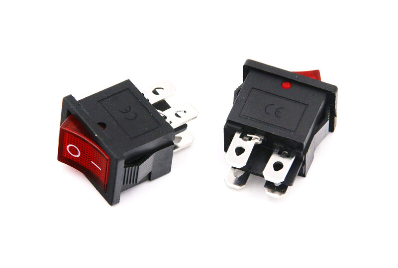 [Australia - AusPower] - 2 Pcs 3 Pin IEC320 C14 Inlet Module Plug 5A Fuse Switch Male Power Socket 10A 250V for Lab Equipment Medical Devices 