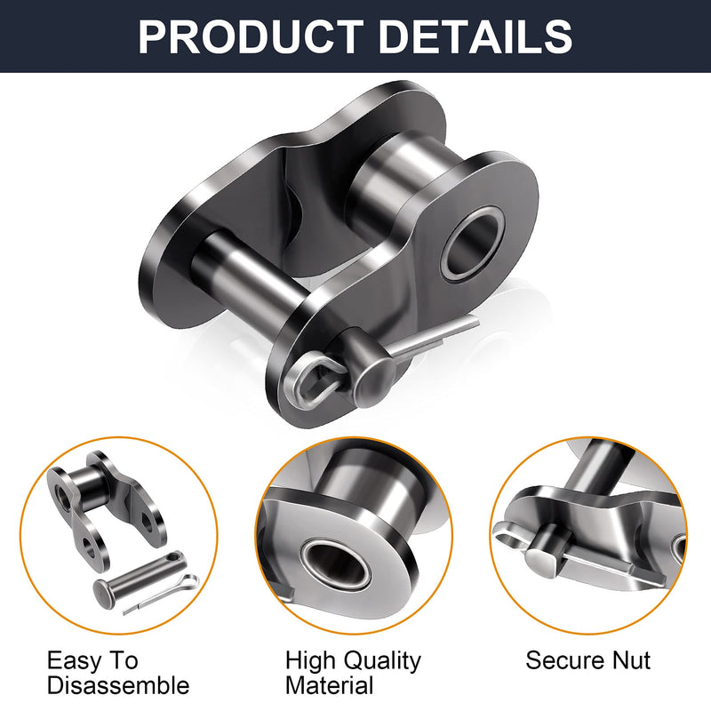 [Australia - AusPower] - OIIKI Roller Chain Offset Link #40, 8-Pack 