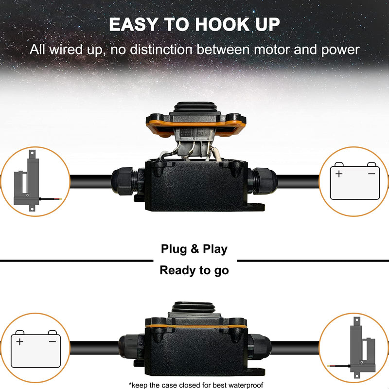 [Australia - AusPower] - UYGALAXY Maintained Polarity Reverse Switch DPDT, DC12V 24V 36V 48V AC110V 25amps Forward Reverse Up Down Rocker Latching Switch (ON)-Off-(ON) Control for Linear Actuator,Hoist,Winch,Crane,Motor DPDT SWITCH 