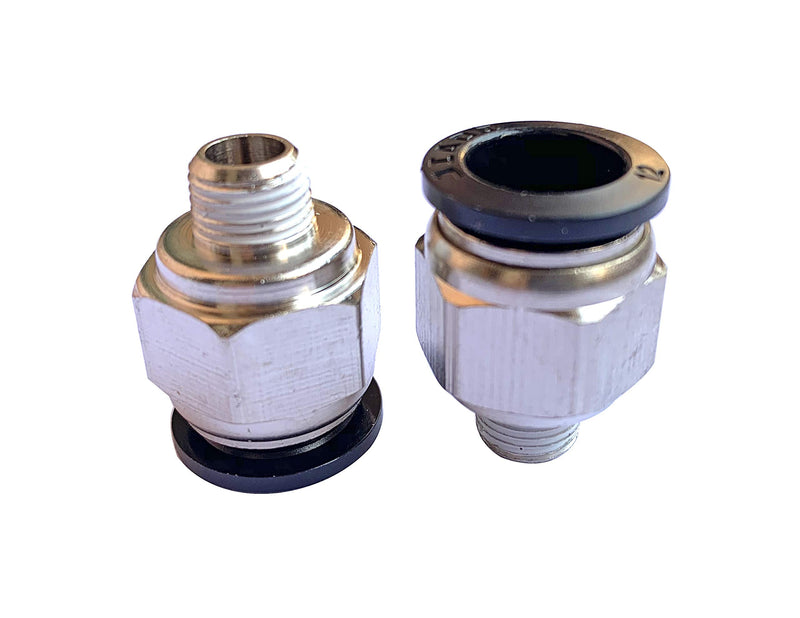 [Australia - AusPower] - 1/8" PT Male Thread 12mm Straight Pneumatic Push in Quick Fitting Connectors for PETF Tube 10Pcs 12mm 1/8" 