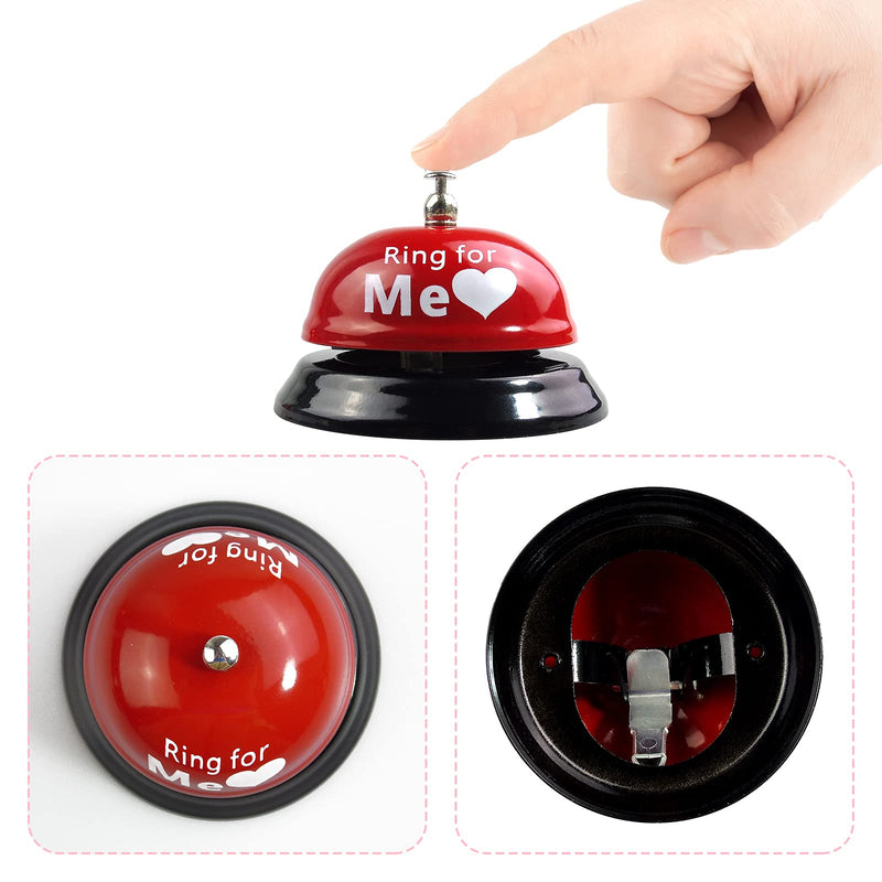 [Australia - AusPower] - 2 Pieces Ring for A Kiss Call Bell Hand Bell Service Bell Bar Counter Top Service Call Bell Ring Reception Bell Service Bell Wedding Events Bell Party Events Bell 