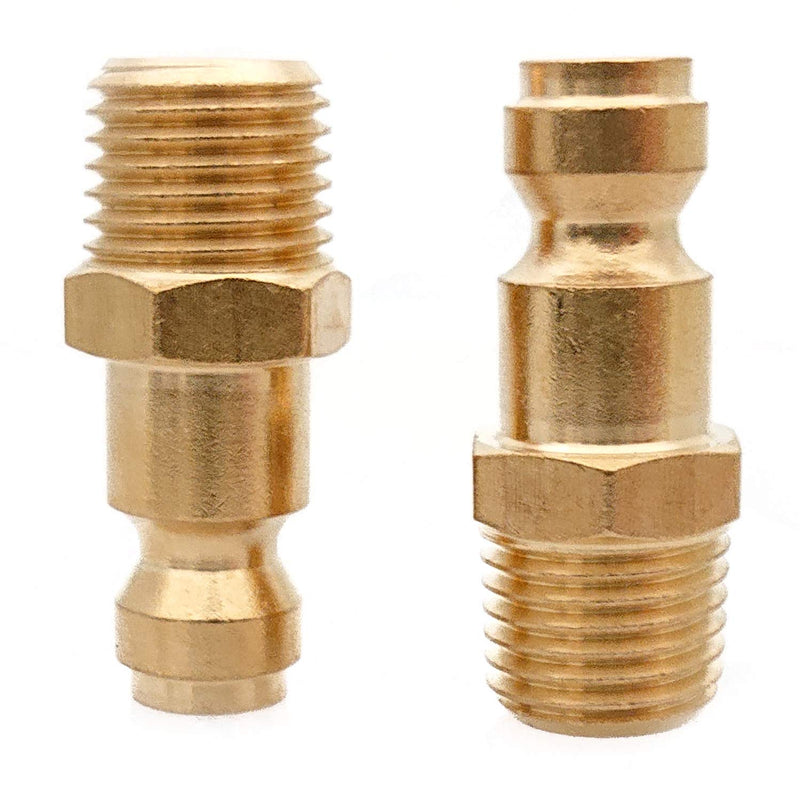 [Australia - AusPower] - T TANYA HARDWARE Coupler and Plug Kit (14 Piece), Automotive Type C, 1/4 in. NPT, Solid Brass Quick Connect Air Fittings Set 14 Piece 