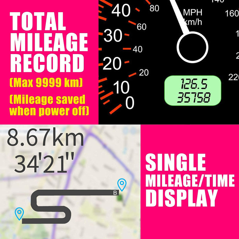 [Australia - AusPower] - Kingneed Truck GPS Speedometer 6.2 inch Extend Digital Display Vehicle Odometer Trip Meter Course Overspeed Alarm MPH/KMH 