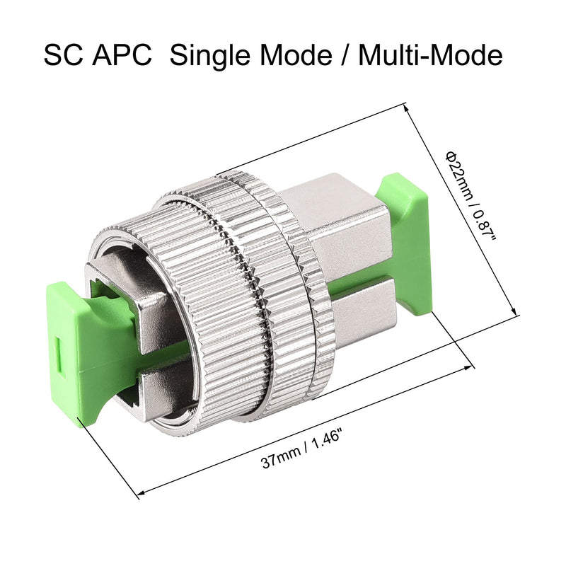 [Australia - AusPower] - uxcell SC Mechanically Variable Optical Attenuator, Single Mode/Multi-Mode 0-30dB Adjustable VOA Fiber Optic Attenuator 