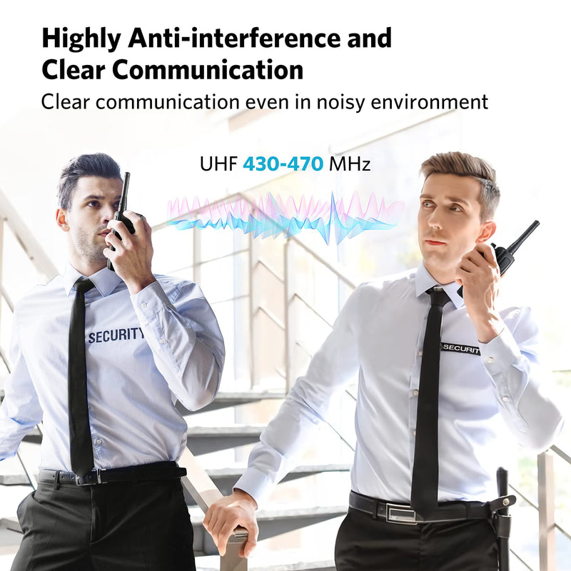 [Australia - AusPower] - Walkie Talkie — COTRE Two Way Radio with 8-15 Hours of Battery Life, Long Distance Walkie Talkies(430-470MHz), High Communication Quality and Confidentiality with 1936 Channel Choices, Fall Resistant 